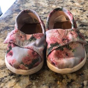 Toms floral canvas shoes